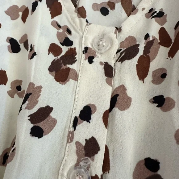 Piper & Scoot Cream Brown Maxi Dress S - Picture 5 of 15